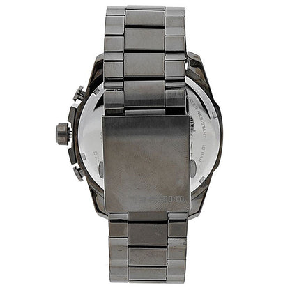 Diesel DZ4479 Mega Chief Chronograph Men's Watch – Grey Dial & Black Stainless Steel Strap