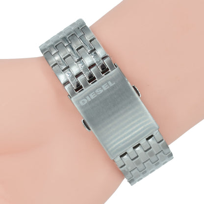 Diesel DZ7305 Mini Daddy Dual Time Men's Watch – Silver Dial & Stainless Steel Strap