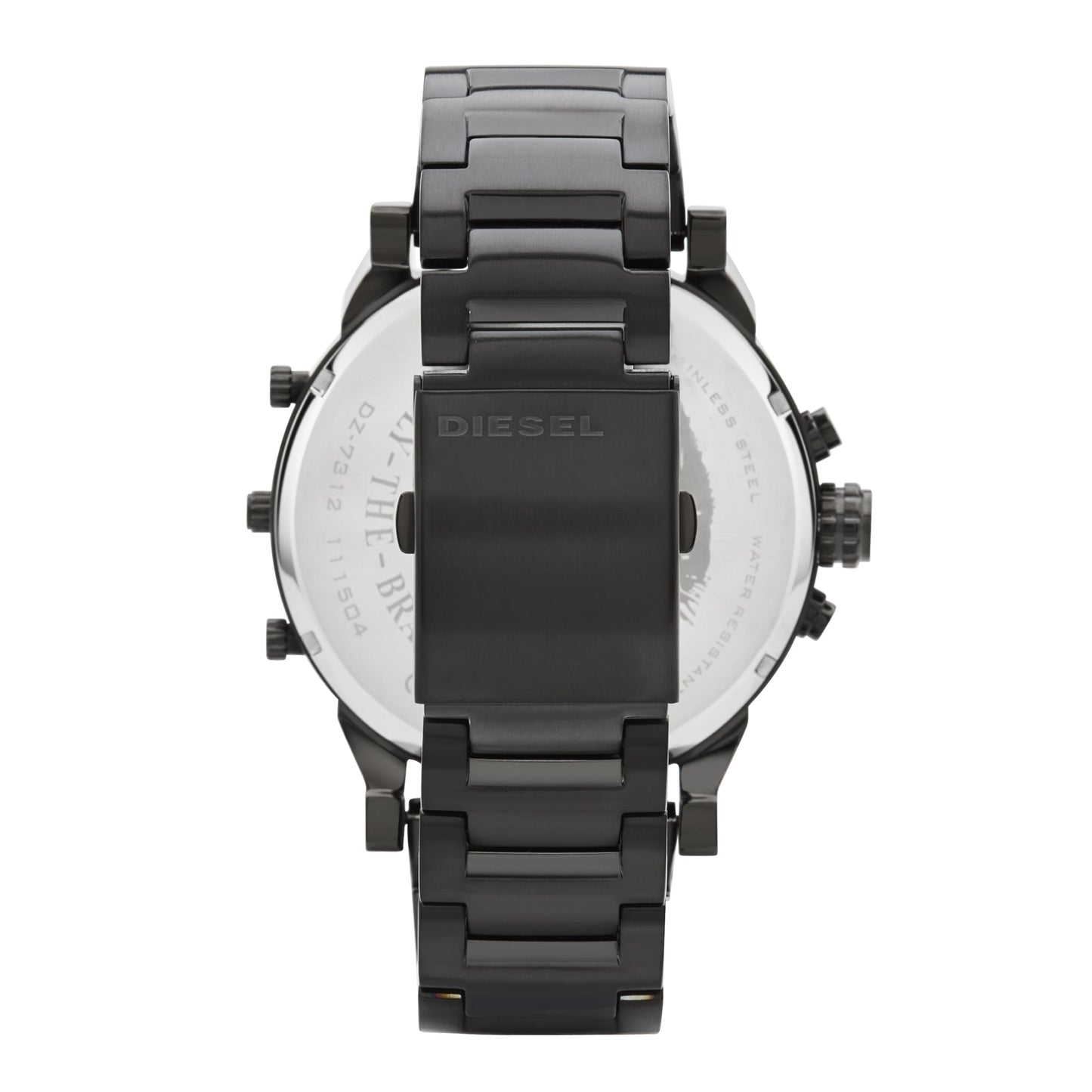 Diesel DZ7396 Mr. Daddy 2.0 Chronograph Men's Watch – Black Dial & Black Stainless Steel Strap