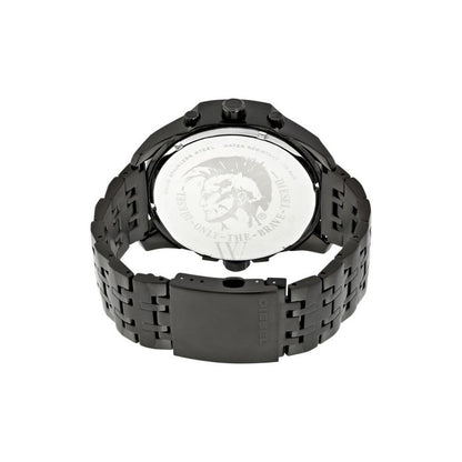 Diesel DZ7373 Uber Chief Chronograph Men's Watch – Red Dial & Black Steel Strap