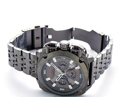Diesel DZ7344 BAMF Chronograph Men's Watch – Gray Dial & Gray Stainless Steel Strap