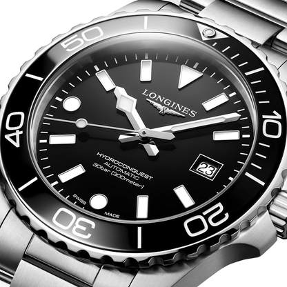longines HydroConquest 42mm - Black on Bracelet