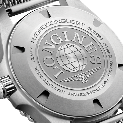 longines HydroConquest 42mm - Black on Mesh Bracelet
