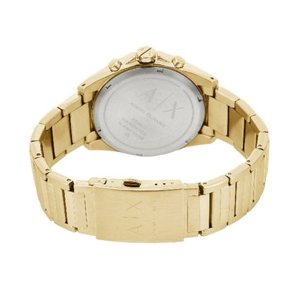 Armani Exchange Drexler AX2602 Men's Chronograph Watch – Gold Dial with Gold Stainless Steel Strap
