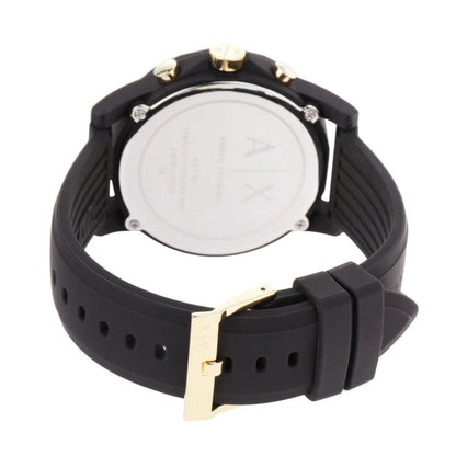 Armani Exchange Outerbanks AX7105 Men's Chronograph Watch – Black Dial with Black Stainless Steel Strap