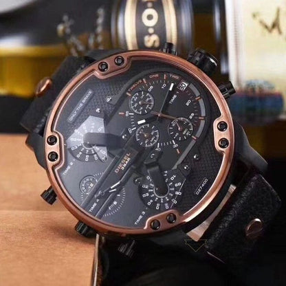 Diesel DZ7400 Mr. Daddy 2.0 Chronograph Men's Watch – Black Dial & Black Stainless Steel Strap