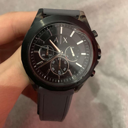Armani Exchange Drexler AX2601 Men's Chronograph Watch – Black Dial with Black Stainless Steel Strap