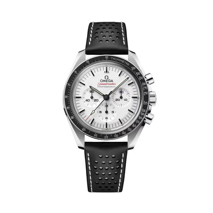 Speedmaster Moonwatch Professional Chronograph Sapphire 42mm - White on Leather Strap