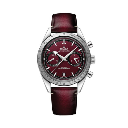 OMEGA Speedmaster '57 40.5mm - Red on Leather Strap