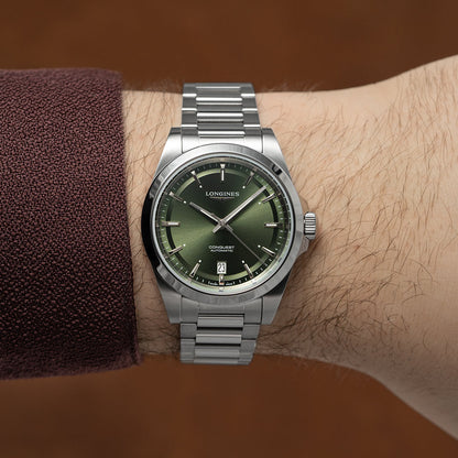 longines Conquest 38mm - Green on Bracelet