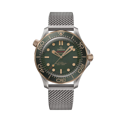 OMEGA Seamaster Diver 300M Titanium and Bronze Gold 42mm - Green on Bracelet