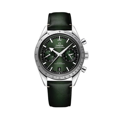 OMEGA Speedmaster '57 40.5mm - Green on Leather Strap