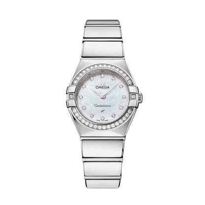 OMEGA Constellation Diamonds Quartz 25mm - White, Mother-of-Pearl on Bracelet