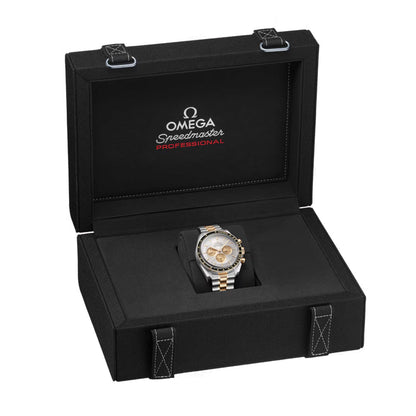 OMEGA Speedmaster Moonwatch Professional Steel Moonshine Gold 42mm ‑ Silver on Bracelet