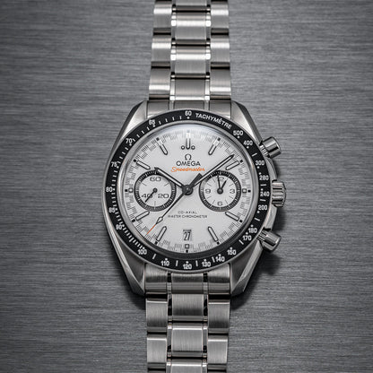 OMEGA Speedmaster Racing Chronograph 44.25mm - White on Bracelet