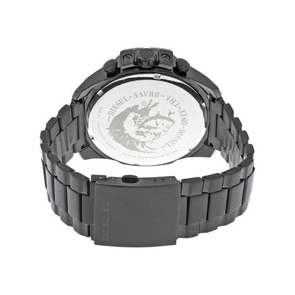 Diesel DZ4355 Mega Chief Chronograph Men's Watch – Black Dial & Black Stainless Steel Strap