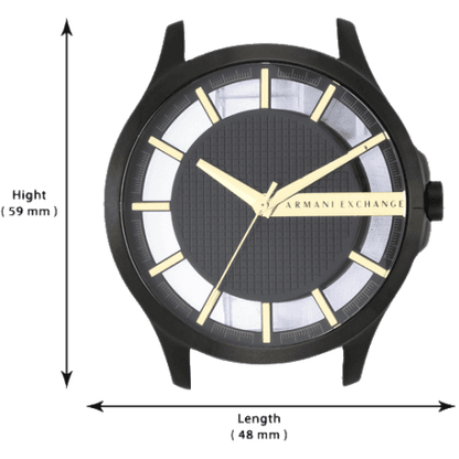 Armani Exchange Hampton Series AX2192 Men's Chronograph – Black Dial with Matching Black Stainless Steel Bracelet