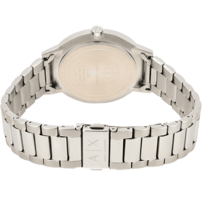Armani Exchange Cayde AX2700 Men's Analog Watch – Black Dial with Silver Stainless Steel Bracelet
