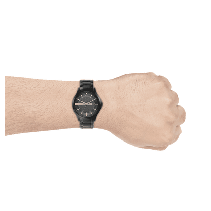 Armani Exchange Hampton AX7101 Men's Watch – Black Dial with Black Stainless Steel Bracelet