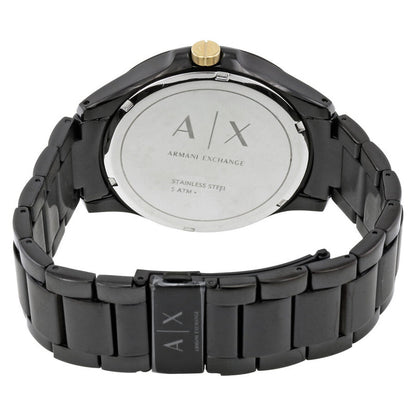 Armani Exchange Hampton AX2121 Men's Chronograph Watch – Black Dial with Black Stainless Steel Strap