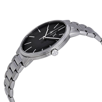 Armani Exchange Cayde AX2700 Men's Analog Watch – Black Dial with Silver Stainless Steel Bracelet