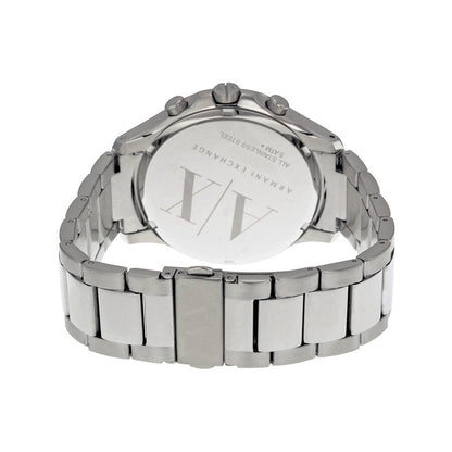 Armani Exchange Hampton AX2152 Men's Chronograph Watch – Black Dial with Silver Stainless Steel Strap