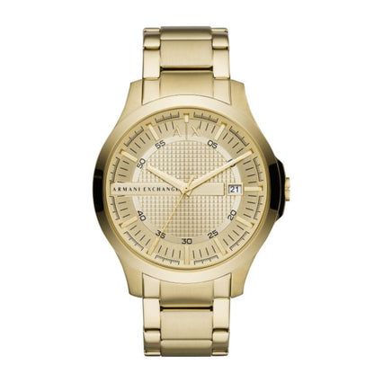 Armani Exchange Hampton AX2415 Men's Chronograph – Gold Dial with Matching Gold-Tone Stainless Steel Bracelet