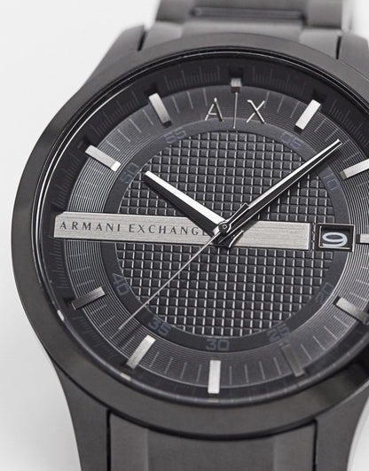 Armani Exchange Hampton AX2104 Men's Chronograph – Black Dial with Black Stainless Steel Strap