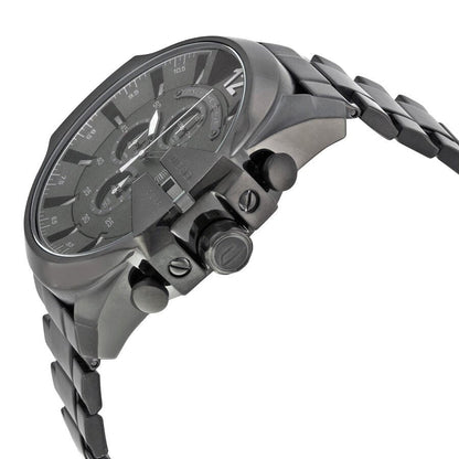 Diesel DZ4355 Mega Chief Chronograph Men's Watch – Black Dial & Black Stainless Steel Strap