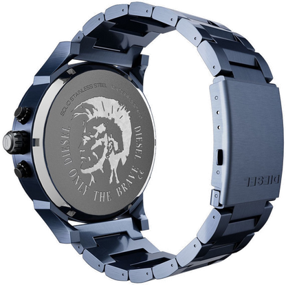 Diesel DZ7414 Daddy 2.0 Chronograph Men's Watch – Grey Dial & Blue Stainless Steel Strap