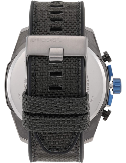 Diesel DZ4500 Mega Chief Chronograph Men's Watch – Black Dial & Black Nylon Strap
