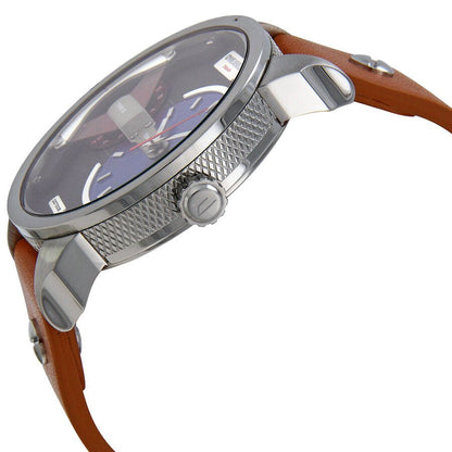 Diesel DZ7308 Mini Daddy Chronograph Men's Watch – Blue & Black Dial & Brown Leather Strap
