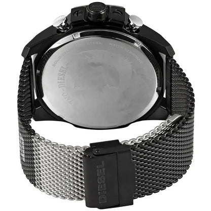 Diesel DZ4514 Mega Chief Chronograph Men's Watch – Black Dial & Black Mesh Bracelet