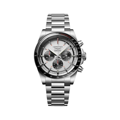 longines Conquest Automatic Chronograph 42mm - Silver on Bracelet