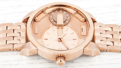 Diesel DZ7318 Mini Daddy Men's Watch – Rose Gold Dial & Rose Gold Stainless Steel Strap