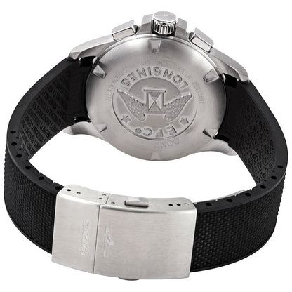 Longines Conquest V.H.P. Black Rubber Strap Men's Watch L3.717.4.66.9