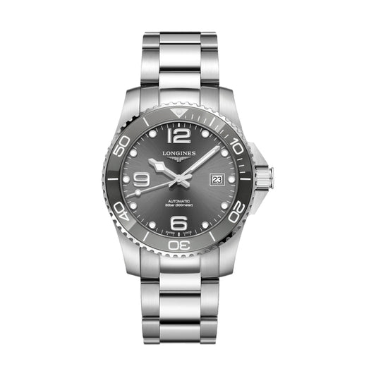 longines HydroConquest 41mm - Sunray Grey on Bracelet