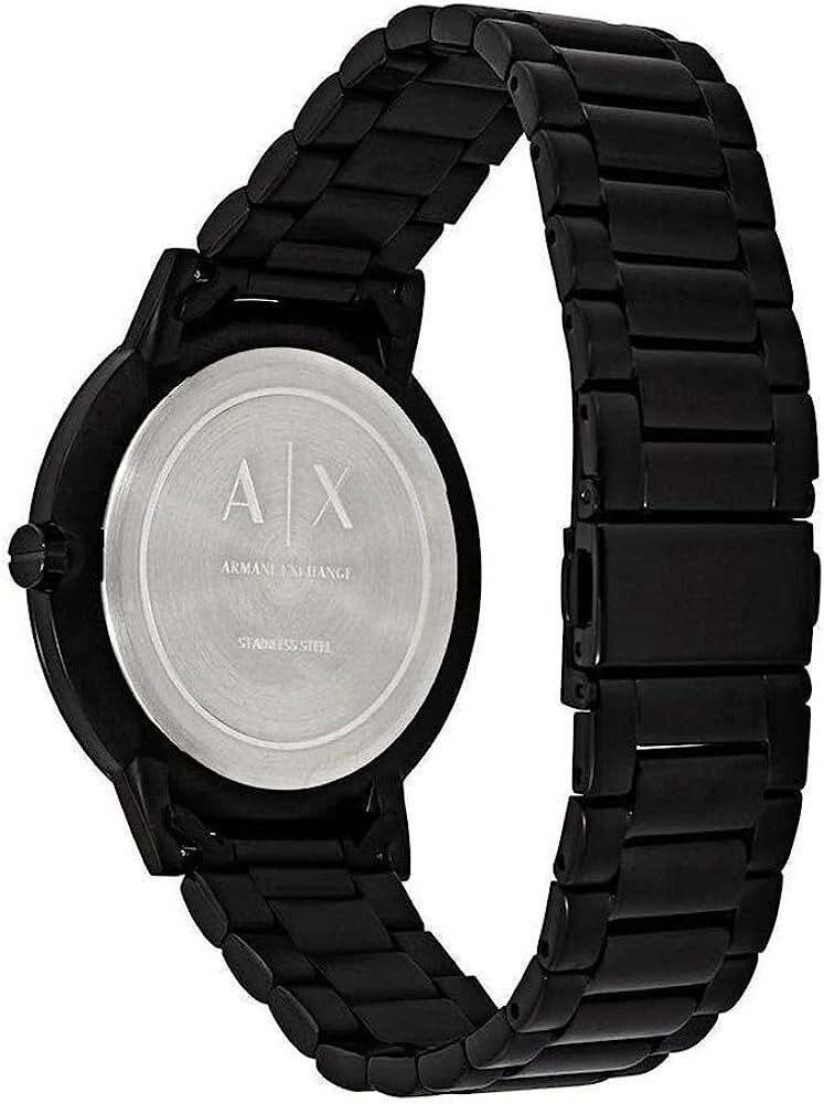 Armani Exchange Cayde AX2701 Men's Analog Watch – Black Dial with Black Stainless Steel Strap