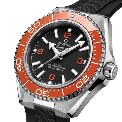 OMEGA Seamaster Planet Ocean 600M 42mm - Black and Orange on Black Rubber Strap