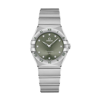 OMEGA Constellation Quartz 28mm - Green on Bracelet