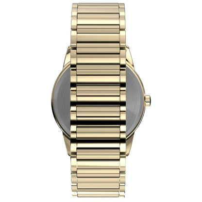 Armani Exchange Cayde AX2707 Men's Analog Watch – Gold Dial with Coordinated Gold Stainless Steel Strap