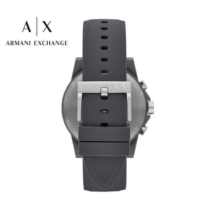 Armani Exchange Outerbanks AX7123 Men's Chronograph Watch – Grey Dial with Grey Silicone Strap