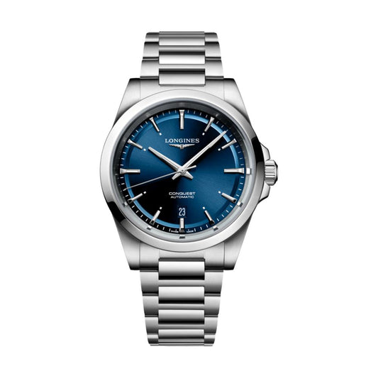 longines Conquest 41mm - Sunray Blue on Bracelet