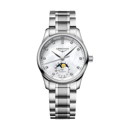 longines Master Collection Moonphase 34mm - White on Bracelet